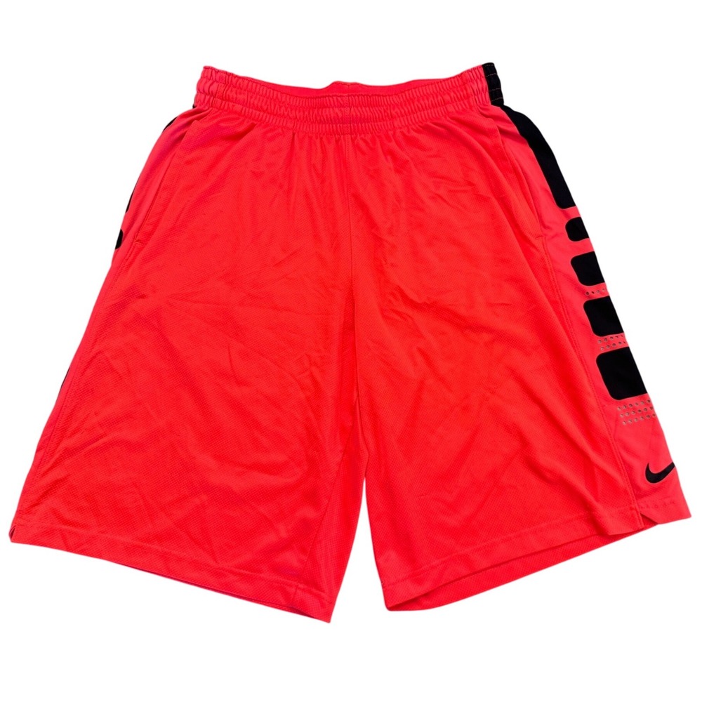 Nike Elite Dri-FIT Basketball Shorts Mens Large Red Black Mesh Athletic Gym